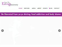 Tablet Screenshot of centerforeatingrecovery.com
